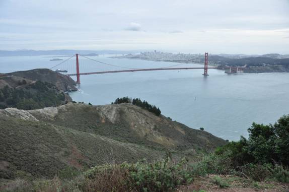 A Golden Gate, que atravessa a entrada da baía de San Francisco, na Califórnia, nos Estados Unidos
